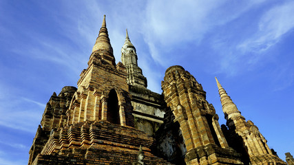 Historical Park Wat Mahathat temple group of pagoda