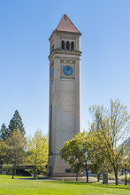 Watch Tower In Riverfront Park On The Sunny Day,Spokane,Washington.