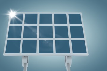 Poster - Composite image of solar panel 3d