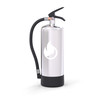 3D Isolated Silver Fire Extinguisher Danger Safety Concept Illus