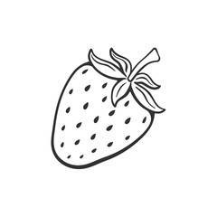 doodle of sweet strawberry