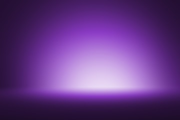 Empty Studio with spotlight. Light purple room studio abstract background