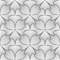 Thin line seamless geometric vector pattern
