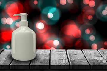 Poster - composite image of gray dispenser bottle 3d