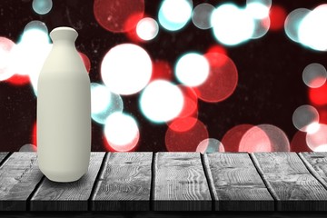 Poster - composite image of low angle view of plastic bottle 3d