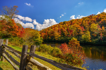 Poster - Fall off The Blue Ridge Parkway