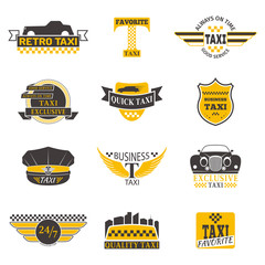 Wall Mural - Taxi badge vector illustration.