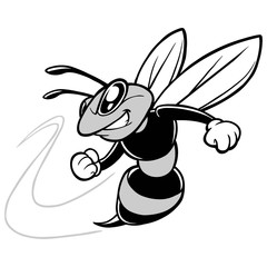 Bee Team Mascot Illustration