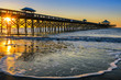 Atlantic Ocean, scenic sunrise, Folly Beach South Carolina
