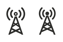 Communication Tower - Vector Icon.