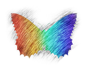 Poster - Regenbogenschmetterling