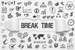 © magele-picture - Break Time / weißes Papier mit Symbole