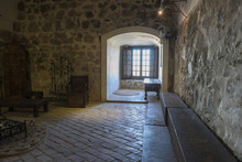 Interior Of The Medieval Castle Of The City Of Consuegra In Tole