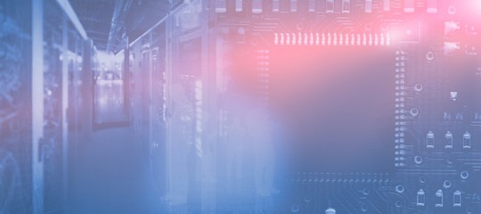 Poster - Composite image of view of data technology