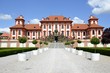 Architecture from Troja chateau and blue sky