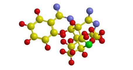 Canvas Print - Molecular structure of cocaine