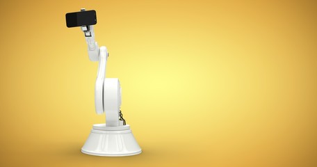 Poster - Composite image of composite image of machine and smart phone 3d