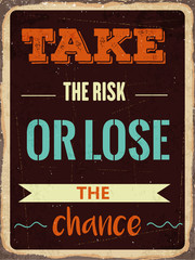 Wall Mural - Retro motivational quote. 