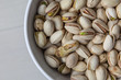 Pistachio nuts in bowl