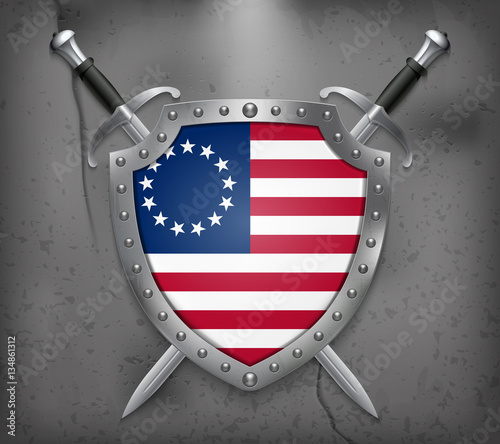 Download American Betsy Ross Flag. Vector Medieval Background - Buy ...