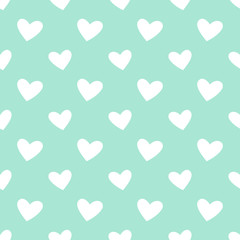 Sticker - Blue hearts background