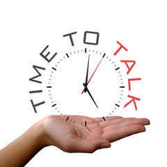 Clock in Hand - Time to Talk