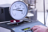 Fototapeta  - Industrial thermometer calibration in progress