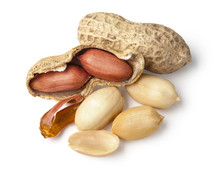 Dried Peanuts In Closeup