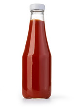 Ketchup Bottle On White