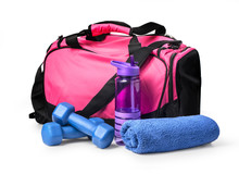 Sports Bag With Sports Equipment