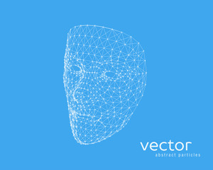 Vector illustration of human face