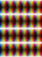Poster - abstract colorful geometric seamless pattern, hallucinogenic lozenges, eps10 vector