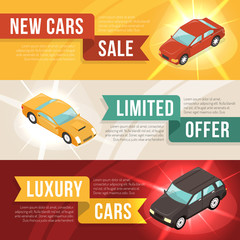 Sticker - Car Dealership Leasing Horizontal Banner Set