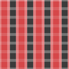 Poster - Seamless tartan pattern. Red and grey kilt fabric texture. Abstract vertical and horizontal lines. Vector illustration