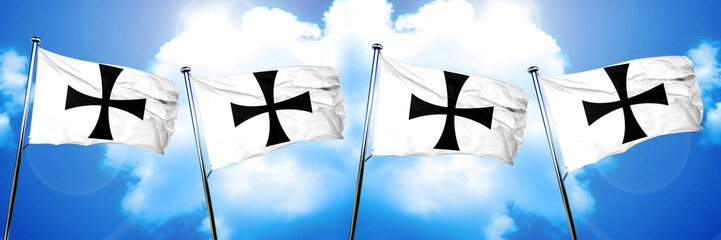 Wall Mural - Teutonic knights flag, 3D rendering