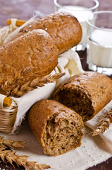 Wall Mural - Loaf of black bread