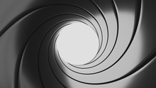 Gun Barrel Effect - A Classic James Bond 007 Theme - 3D Rendering