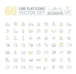 © marinashevchenko - Vector graphic set. Icons in flat, contour, thin and linear design.Sea Logistics.Sending freight by sea route.Simple icon on white background.Concept illustration for Web site, app.Sign,symbol,emblem.