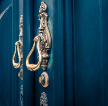 Ornate Brass Door Knocker 