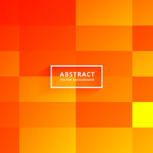 Bright Orange Tiles Abstract Background