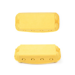 Sticker - Yellow egg carton isolated