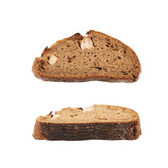 Poster - Slice piece of bread isolated