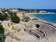 Ruins of the Roman amphitheater in Tarragona, Spain.