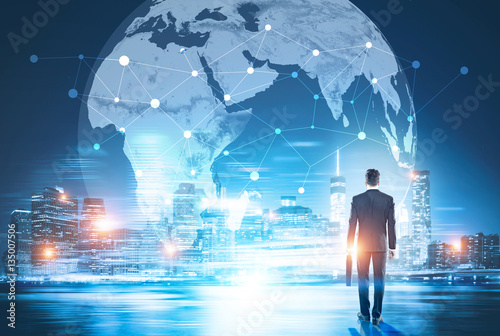 Fotografia Global networking and business