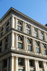 Wall Mural - low angle view of old building in New York city