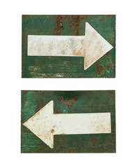 Wall Mural - arrow sign isolated on white background