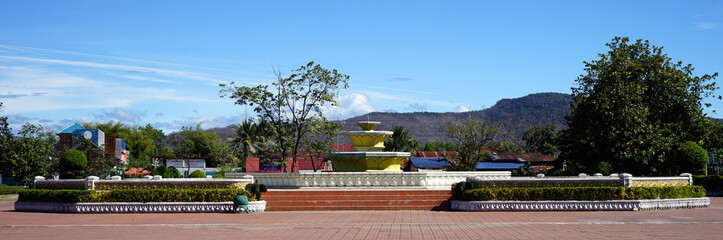 Wall Mural - Fountain in park