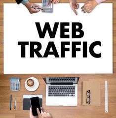 WEB TRAFFIC (business, technology, internet and networking conce