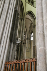 Details of the interior of St. Martins Cathedral in Utrecht, the