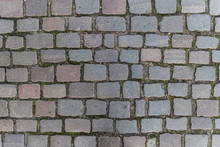Cobblestone Street Surface Background Pattern